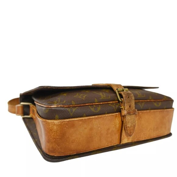 LOUIS VUITTON Cartouchiere GM Shoulder Bag Monogram Leather Brown - Picture 5 of 16